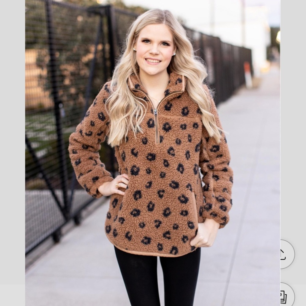 Abercrombie Sherpa Half Zip Sweatshirt Size XS NWT